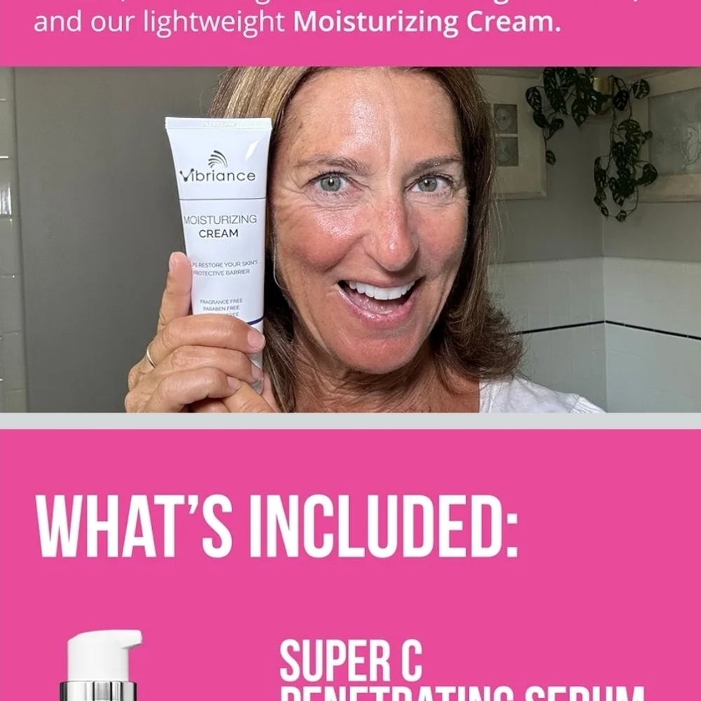 Vibriance Bundle Skincare Set | Super C Serum, Moisturizing Cleanser, Face Cream - Picture 6 of 7